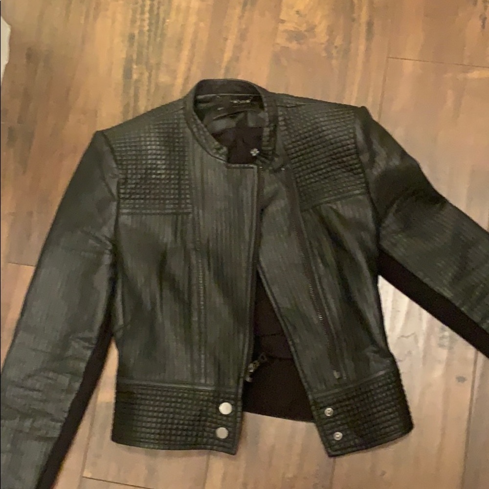 Black faux Moto jacket
